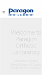 Mobile Screenshot of paragonorthotic.com